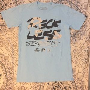 YOUNG & RECKLESS Graphic blue tee
